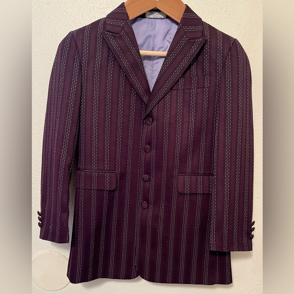 Den Zel Collection Eggplant Colored Women’s Blazer Coat